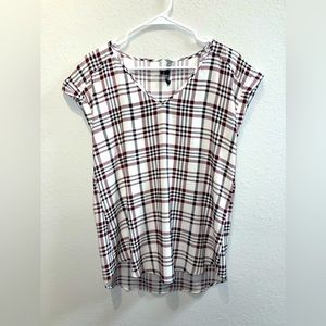 Express Plaid Sleevless Blouse